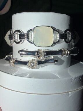 Bomb Party Spring 25 Stack-Only One I Want on Silver Missing 1 bracelet